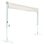 Free Standing Awning 600x300 cm Cream