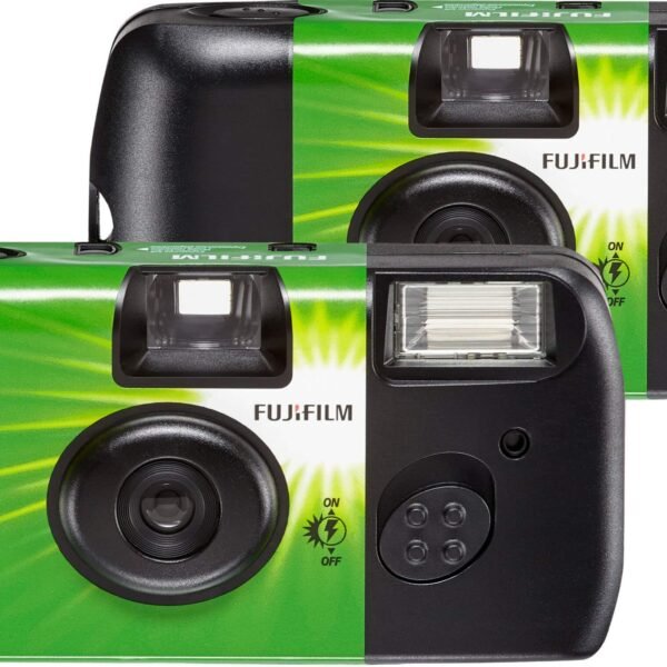 Fujifilm - QuickSnap Flash 400 Single-Use Camera with Flash - 2 pack - Green