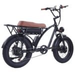 GOGOBEST GF750 Plus E-Bike 20 inch 50km/h 48V 17.5Ah Dual Motor Black