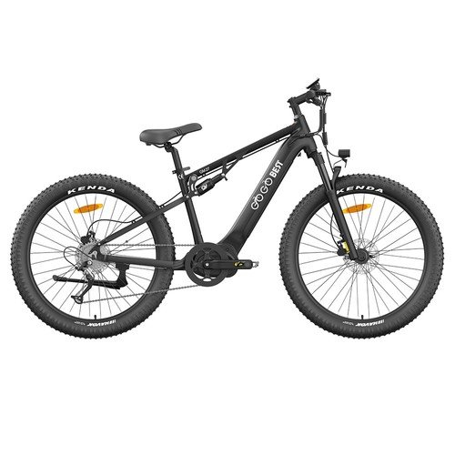 GOGOBEST GM27 Electric Bike 48V 350W Mid Motor 10AH 25Km/h Black