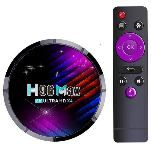 H96 Max TV Box Amlogic S905X4 64 4G RAM 64G ROM 5G WiFi AV1 4K UK Plug