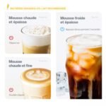 HiBREW M1A 450W Milk Frother Foaming Machine White