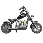 HYPER GOGO Challenger 12 Plus Electric Motorcycle for Kids Black