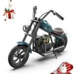 HYPER GOGO Challenger 12 Plus Electric Motorcycle for Kids Blue