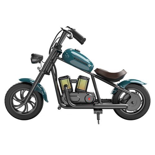 HYPER GOGO Challenger 12 Plus Electric Motorcycle for Kids Blue