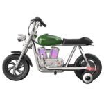 HYPER GOGO Pioneer 12 Plus with App Electric Motorcycle for Kids-Green