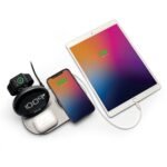 iHome - Dual Qi Wireless Fast Charging, Airpod Charging, Apple Watch Charging, and USB Charging Alarm Clock - Multi