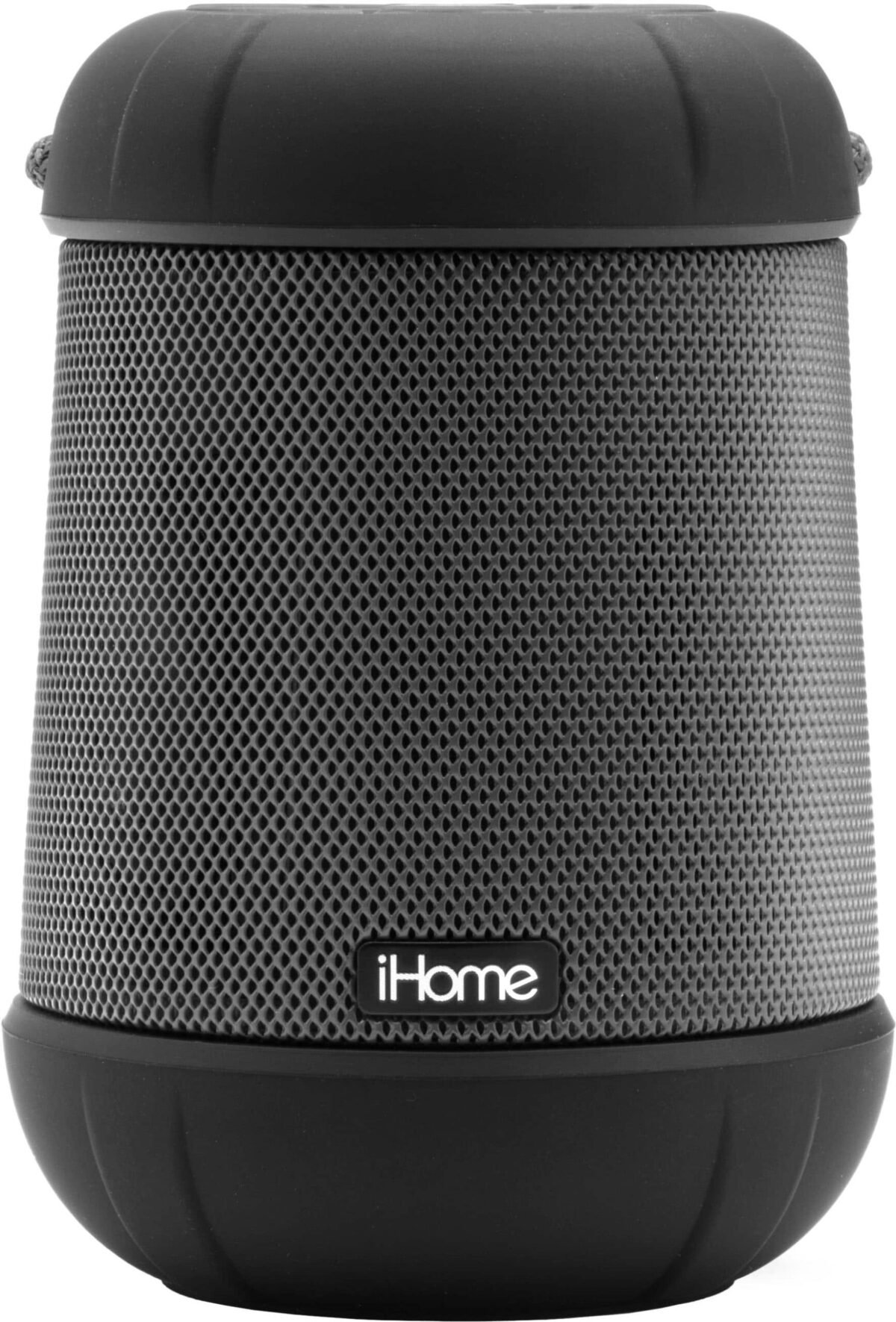 iHome - PlayTough Pro - Bluetooth Rechargeable Waterproof Portable Speaker with 360° Stereo Sound - Black