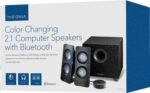 Insignia™ - 2.1 Bluetooth Lighted Speaker System (3-Piece) - Black