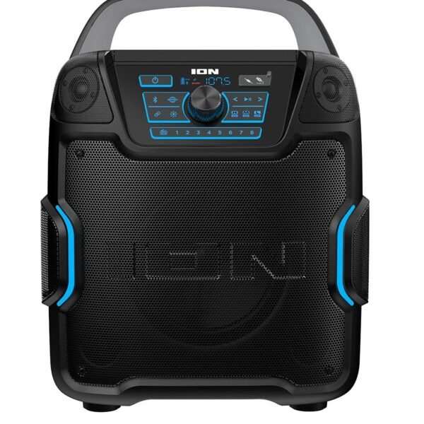 ION Audio - Sport 320° 200W Portable Bluetooth Battery Powered All-Weather Speaker with Premium 5-Speaker 320˚ Sound - Black