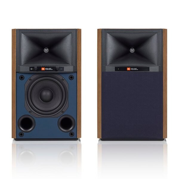JBL - 4305P 5-1/4" Hi-Res 300W Wireless 2-Way Bookshelf Speakers (Pair) - Walnut