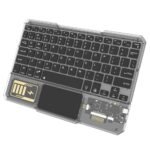 KB333 Transparent Wireless Bluetooth Keyboard Blue