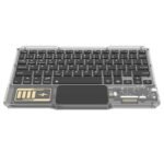 KB333 Transparent Wireless Bluetooth Keyboard Blue