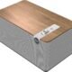 Klipsch - The Three Plus Premium Tabletop Bluetooth Speaker with Broadcast Mode - Walnut
