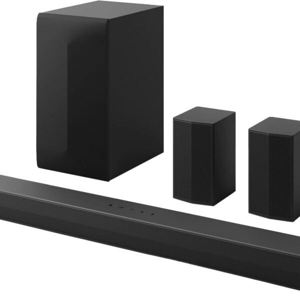 LG - 5.1 Channel S60TR Soundbar with Wireless Subwoofer and Rear Speakers - Black