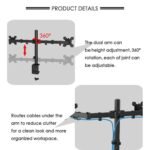M052 Dual Arm Dual Monitor Stand