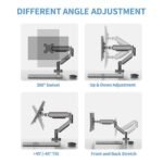 M252 Gas Spring Single Monitor Stand