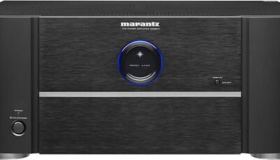 Marantz MM8077 7-Channel Power Amplifier for Home Theater, High Power Capability, Active & Passive Cooling - Black