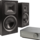 MartinLogan - Motion Foundation B1 x WiiM Amp Bundle, with Accessories - Black