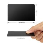 Mecpow 300pcs Blank Black Business Cards + 6pcs 25mm Pet Tags