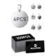 Mecpow 300pcs Blank Black Business Cards + 6pcs 25mm Pet Tags