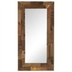 Mirror Solid Reclaimed Wood 50x110 cm