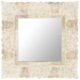 Mirror White 50x50 cm Solid Mango Wood
