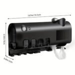 Multifunctional Smart Toothbrush Holder Black