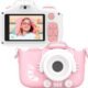 MyFirst - Camera 3 - Digital Camera for Kids with Extra Selfie Lens 16MP HD Video, Selfie Lens, Shockproof Case, microSD - Pink