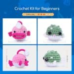 NestledCrafts Crochet Kit for Beginners - Anglerpuff
