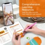 NestledCrafts Halloween Crochet Kit for Beginners- Pumpkins