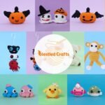NestledCrafts Halloween Crochet Kit for Beginners- Pumpkins