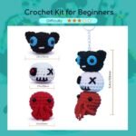NestledCrafts Halloween Crochet Kit for Beginners - SpookPals
