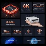 Ninkear N4 Mini PC AMD Ryzen 5 4600H 16GB 512GB