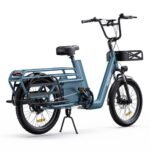 ONESPORT OT01 Electric Cargo Bike 20 inch tire 650W Motor Blue