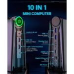 OUVIS AMR5 Mini PC AMD Ryzen 7 5800U EU Plug