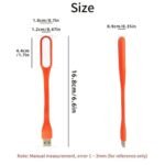 Portable USB LED Reading Light Red
