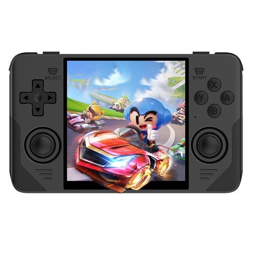 Powkiddy RGB30 Handheld Game Console 16GB + 64GB TF Card Black