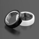 R8 Ceramic Smart Ring Health Tracker Black L