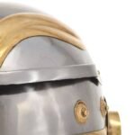 Roman Soldier Helmet Antique Replica LARP Silver Steel