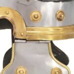 Roman Soldier Helmet Antique Replica LARP Silver Steel