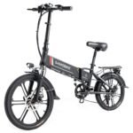 SAMEBIKE 20LVXD30-II Folding Electric Moped Bike Black