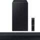 Samsung - HW-Q600C 3.1.2 Channel Q-series Soundbar with Wireless Subwoofer, Dolby Atmos and Q-Symphony - Titan Black