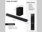 Samsung - HW-Q600C 3.1.2 Channel Q-series Soundbar with Wireless Subwoofer, Dolby Atmos and Q-Symphony - Titan Black