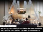 Samsung - Q-series 11.1.4 ch. Wireless Dolby Atmos Soundbar + Rear Speakers w/ Q-Symphony - Titan Black