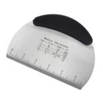Semicircle Stainless Steel Dough Nougat Cutter Black