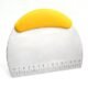 Semicircle Stainless Steel Dough Nougat Cutter Yellow