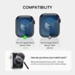 SODI CS04 2-Pack Protective Case for Apple Watch S9/S8/S7 (41mm)