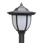 Solar Lights 4 pcs with Chain Fence and Poles