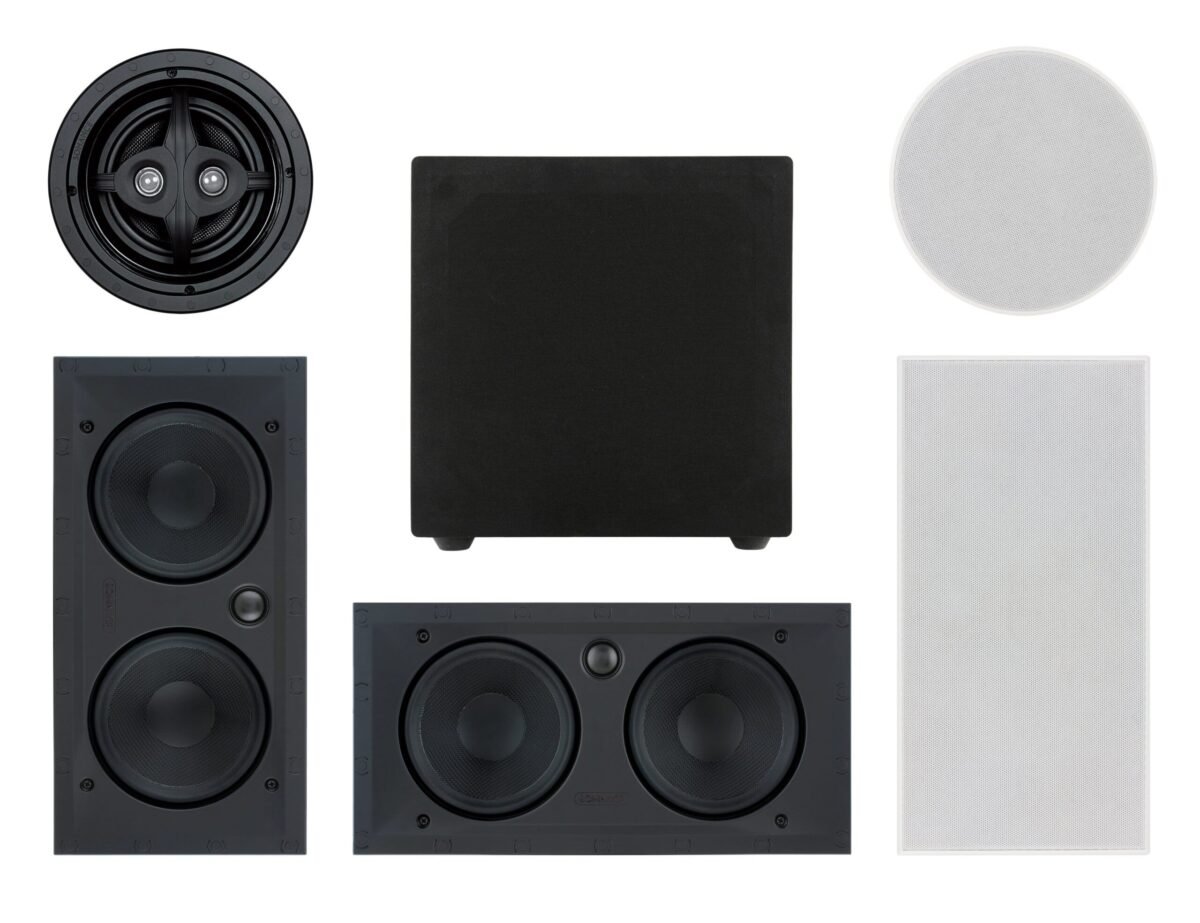 Sonance - MAG5.1 PREMIUM - Mag Series 5.1-Ch. Premium 6-1/2" In-Wall Surround Sound Speaker System with Wireless Subwoofer (Each) - Paintable White